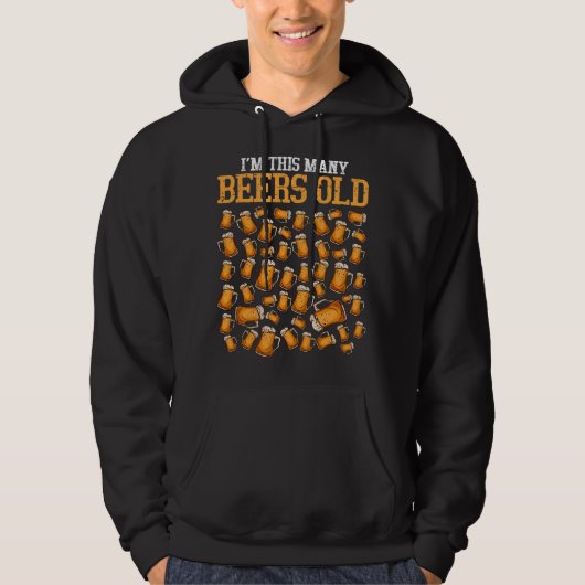 Funny 50 Year Old Beer Drinking Gag Gift, 50th Bir Hoodie (Voorkant)
