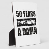 Funny 50e jaarjarig cadeau fotoplaat (Zijkant)