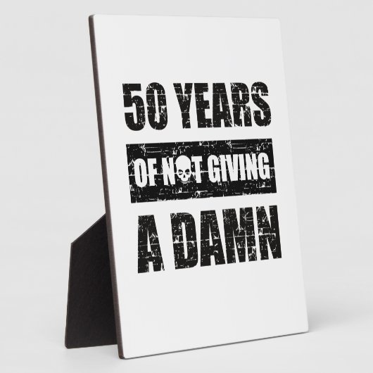 Funny 50e jaarjarig cadeau fotoplaat (Zijkant)