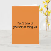 Funny 50e verjaardagskaart kaart (Gele Bloem)