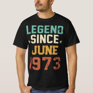 Funny 50th Birthday, 50 Legend sinds 1973 T-shirt