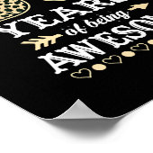 Funny 50th Birthday 50 Years Old Geweldige 1972 Le Poster (Hoek)