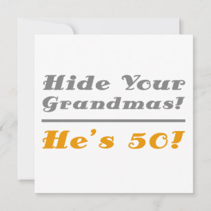 Funny 50th Birthday cadeau voor hem Kaart