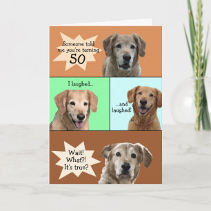 Funny 50th Birthday Card Kaart