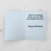 Funny 50th Birthday Card Kaart (Binnen)