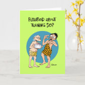 Funny 50th Birthday Card Kaart (Gele Bloem)