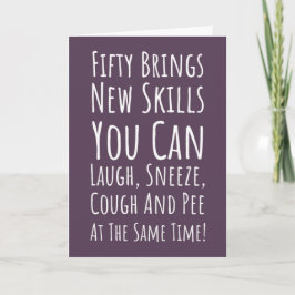 Funny 50th Birthday Cards Humor Humorous 50 Years Kaart