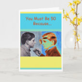 Funny 50th Birthday Colonoscopy with Doctor Kaart (Gele Bloem)