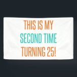 Funny 50th Birthday for Women Spandoek<br><div class="desc">Een schattig verjaardagsgeschenk voor vrouwen die een mijlpaal worden.</div>