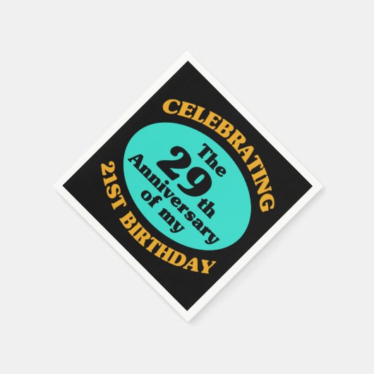 Funny 50th Birthday Gag Gift Servet (Hoek)