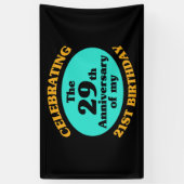 Funny 50th Birthday Gag Gift Spandoek (Verticaal)