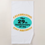 Funny 50th Birthday Gag Gift Strandlaken<br><div class="desc">Een leuk verjaardagsgeschenk voor mannen en vrouwen die een mijlpaal vieren. Maakt gebruik van een verjaardagshumor om een jaloezie te vieren. Een geweldig cadeau voor iedereen!</div>