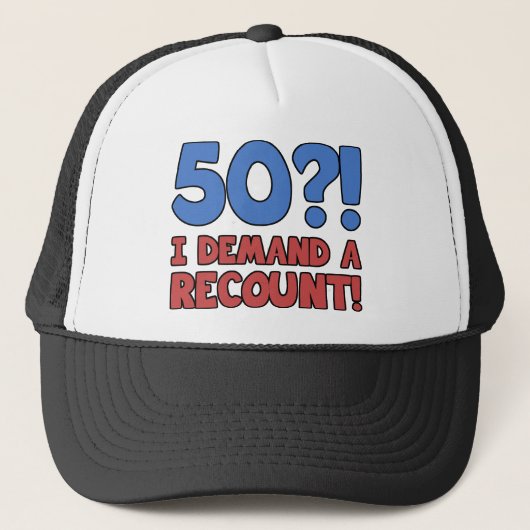 Funny 50th Birthday Gag Gift Trucker Pet (Voorkant)