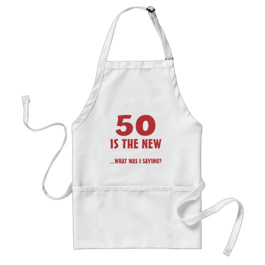 Funny 50th Birthday Gag Gifts Standaard Schort (Voorkant)
