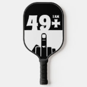 Funny 50th Birthday Gift, 49 plus één controleur Pickleball Paddle (Voorkant)