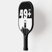 Funny 50th Birthday Gift, 49 plus één controleur Pickleball Paddle (Links)