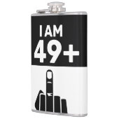 Funny 50th Birthday Gift, 49 plus één Heupfles (Links)
