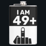 Funny 50th Birthday Gift, 49 plus één Heupfles<br><div class="desc">Een 49 plus één fles zou een uniek en humoristisch cadeau zijn voor iemand die 50 jaar oud wordt. Funny 50th Birthday Gift, 49 plus één 50ste verjaardag, verjaardag, 50e, 50 jaar oud, grappig, 50, 50, 50 jaar, vader, grappige 50e verjaardag, humor, 50 jaar oud, blije verjaardag, grappige verjaardag, vintage,...</div>