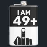 Funny 50th Birthday Gift, 49 plus één Heupfles<br><div class="desc">Een 49 plus één fles zou een uniek en humoristisch cadeau zijn voor iemand die 50 jaar oud wordt. Funny 50th Birthday Gift, 49 plus één 50ste verjaardag, verjaardag, 50e, 50 jaar oud, grappig, 50, 50, 50 jaar, vader, grappige 50e verjaardag, humor, 50 jaar oud, blije verjaardag, grappige verjaardag, vintage,...</div>
