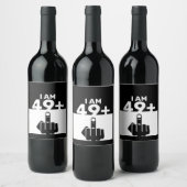 Funny 50th Birthday Gift, 49 plus één Wijn Etiket (Flessen)