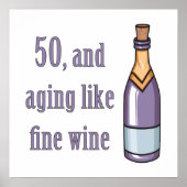 Funny 50th Birthday Gift Ideas Poster (Voorkant)