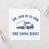 Funny 50th Birthday Gift Kaart (Voorkant / Achterkant in situ)