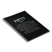 Funny 50th Birthday Gifts 50 Years Old Fifty Humor Notitieboek (Rechterzijde)