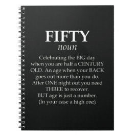 Funny 50th Birthday Gifts 50 Years Old Fifty Humor Notitieboek