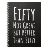 Funny 50th Birthday Gifts Fifty Humor Fiftieth Notitieboek (Voorkant)