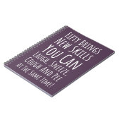 Funny 50th Birthday Gifts Fifty Typography Humor Notitieboek (Linkerzijde)