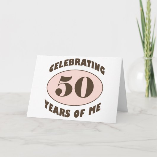 Funny 50th Birthday Gifts Kaart (Voorkant)