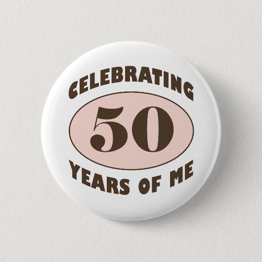 Funny 50th Birthday Gifts Ronde Button 5,7 Cm (Voorkant)