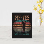 Funny 50th Birthday Golf Pun Golfing 50 Year Old G Kaart (Gele Bloem)