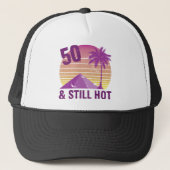 Funny 50th Birthday Hot Trucker Pet (Voorkant)