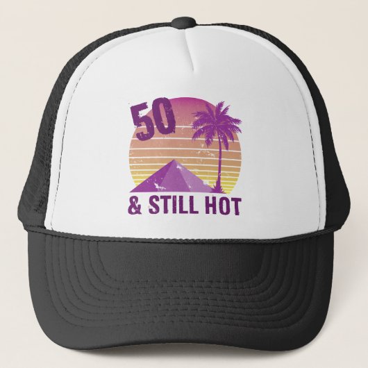 Funny 50th Birthday Hot Trucker Pet (Voorkant)