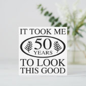 Funny 50th Birthday Kaart (Staand voorkant)