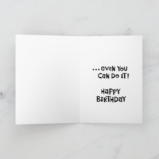 Funny 50th Birthday Kaart (Binnen)