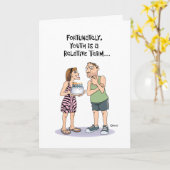 Funny 50th Birthday Kaart (Gele Bloem)