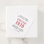 Funny  50th Birthday Party Bedankjes Labels (In situ)