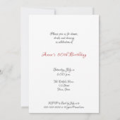 Funny, 50th Birthday Party Invitation Kaart (Achterkant)