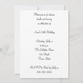 Funny, 50th Birthday Party Invitation Kaart (Achterkant)