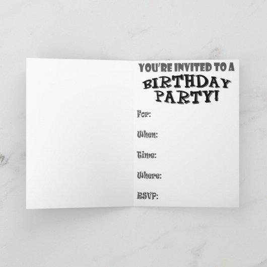 Funny 50th Birthday Party Invitations (Binnen)