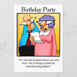 Funny 50th Birthday Party Invitations Kaart