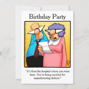 Funny 50th Birthday Party Invitations Kaart