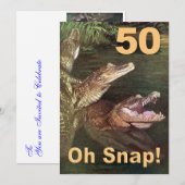 Funny 50th Birthday Party Invitations Kaart (Voorkant / Achterkant)