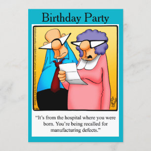 Funny 50th Birthday Party Invitations Kaart