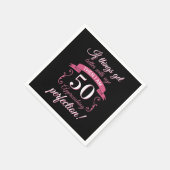 Funny 50th Birthday 'Perfection' Servet (Hoek)