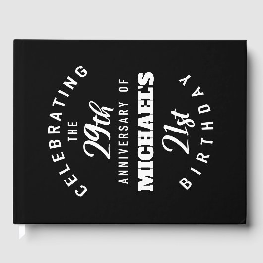 Funny 50th Birthday Personalized Gastenboek (Voorkant)