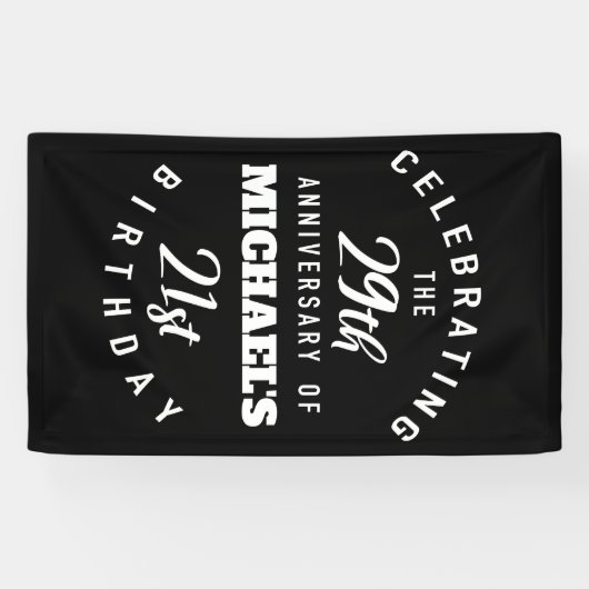 Funny 50th Birthday Personalized Spandoek (Horizontaal)