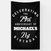 Funny 50th Birthday Personalized Spandoek (Verticaal)
